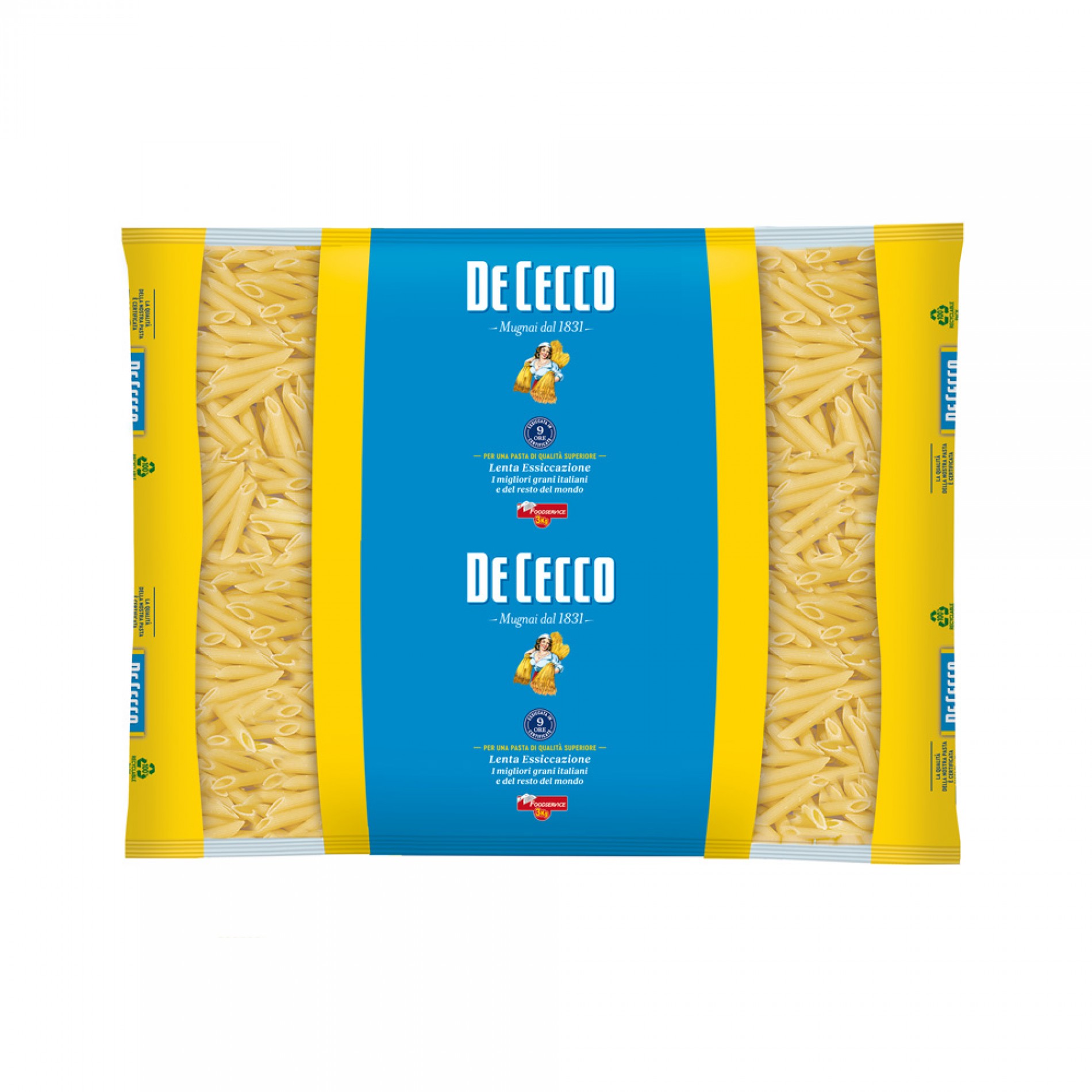 Ζυμαρικά Penne Rigate no. 41 De Cecco 3kgr
